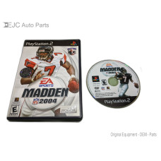 Madden NFL 2004 Sony PlayStation 2 Disk and Case