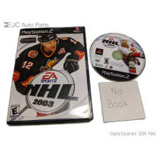 NHL 2003 Sony PlayStation 2 Disk and Case