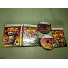 LEGO Indiana Jones and Kung Fu Panda Combo Microsoft XBox360 Complete in Box