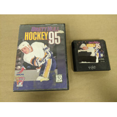 Brett Hull Hockey 95 Sega Genesis Cartridge and Case