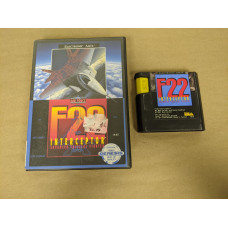 F-22 Interceptor Sega Genesis Cartridge and Case