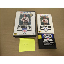 Madden NFL '94 Sega Genesis Cartridge and Case Book