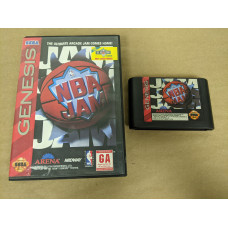 NBA Jam Sega Genesis Cartridge and Case