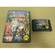 NBA All-Star Challenge Sega Genesis Cartridge and Case