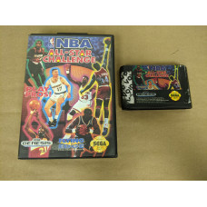 NBA All-Star Challenge Sega Genesis Cartridge and Case