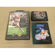 Sports Talk Football '93 Starring Joe Montana Sega Genesis Cartridge and Case