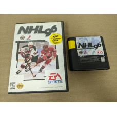 NHL 96 Sega Genesis Cartridge and Case