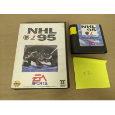 NHL 95 Sega Genesis Cartridge and Case
