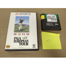 PGA European Tour Sega Genesis Cartridge and Case