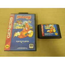 Puggsy Sega Genesis Cartridge and Case