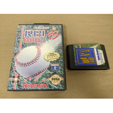 RBI Baseball 93 Sega Genesis Cartridge and Case Rental