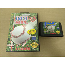 RBI Baseball 93 Sega Genesis Cartridge and Case Rental