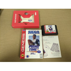 Prime Time NFL Football starring Deion Sanders Sega Genesis Cartridge and Case