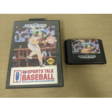 Sports Talk Baseball Sega Genesis Cartridge and Case