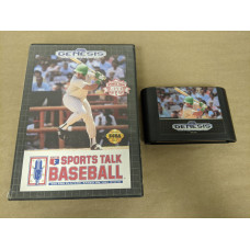 Sports Talk Baseball Sega Genesis Cartridge and Case