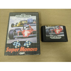Super Monaco GP Sega Genesis Cartridge and Case