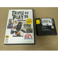 Triple Play 96 Sega Genesis Cartridge and Case