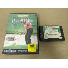 World Class Leader Board Golf Sega Genesis Cartridge and Case