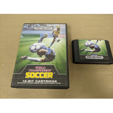 World Championship Soccer Sega Genesis Cartridge and Case