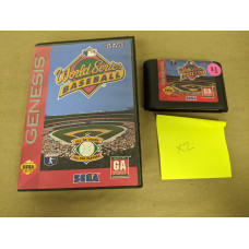 World Series Baseball Sega Genesis Cartridge and Case