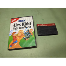 Alex Kidd in High-Tech World Sega Master System Cartridge and Case