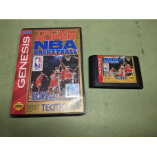 Tecmo Super NBA Basketball Sega Genesis Cartridge and Case