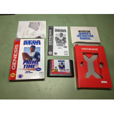 Prime Time NFL Football starring Deion Sanders Sega Genesis Complete in Box