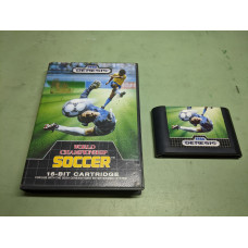 World Championship Soccer Sega Genesis Cartridge and Case