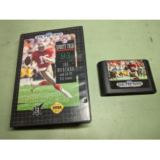 Sports Talk Football '93 Starring Joe Montana Sega Genesis Cartridge and Case