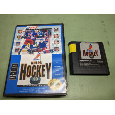 NHLPA Hockey '93 Sega Genesis Cartridge and Case