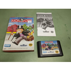 Monopoly [Cardboard Box] Sega Genesis Complete in Box
