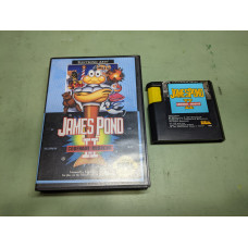 James Pond 2 Codename Robocod Sega Genesis Cartridge and Case
