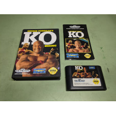 George Foreman's KO Boxing Sega Genesis Complete in Box