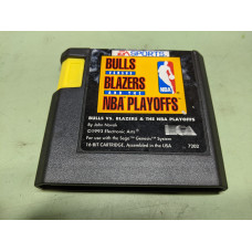 Bulls Vs Blazers and the NBA Playoffs Sega Genesis Cartridge Only