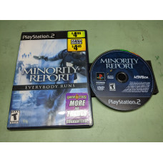 Minority Report Sony PlayStation 2 Disk and Case