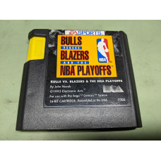 Bulls Vs Blazers and the NBA Playoffs Sega Genesis Cartridge Only