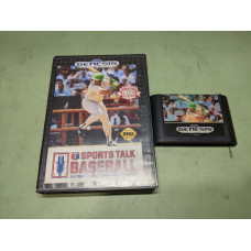 Sports Talk Baseball Sega Genesis Cartridge and Case