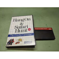 Hang-On and Safari Hunt Sega Master System Cartridge and Case