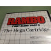 Rambo: First Blood Part II Sega Master System Complete in Box With Poster