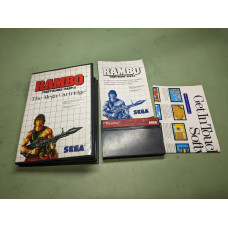 Rambo: First Blood Part II Sega Master System Complete in Box With Poster