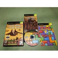 Clone Wars Tetris Worlds Combo Pack Microsoft XBox Complete in Box