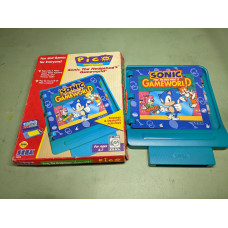 Sonic the Hedgehog's Gameworld Sega Pico Cartridge and Case