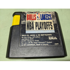 Bulls vs Lakers and the NBA Playoffs Sega Genesis Cartridge Only