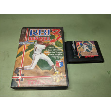 RBI Baseball 3 Sega Genesis Cartridge and Case