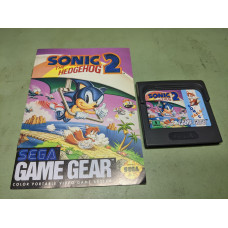 Sonic the Hedgehog 2 Sega Game Gear Disk and Manual