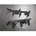 207V033 Fuel Injectors Set With Rail For 10-19 Subaru Outback  3.6 16611AA740 AWD