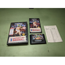 Sports Talk Baseball Sega Genesis Complete in Box