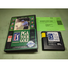 PGA Tour Golf Sega Genesis Cartridge and Case