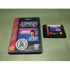 Jeopardy Deluxe Edition Sega Genesis Cartridge and Case