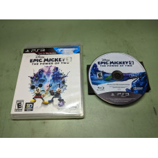Epic Mickey 2: The Power of Two Sony PlayStation 3 Disk and Case